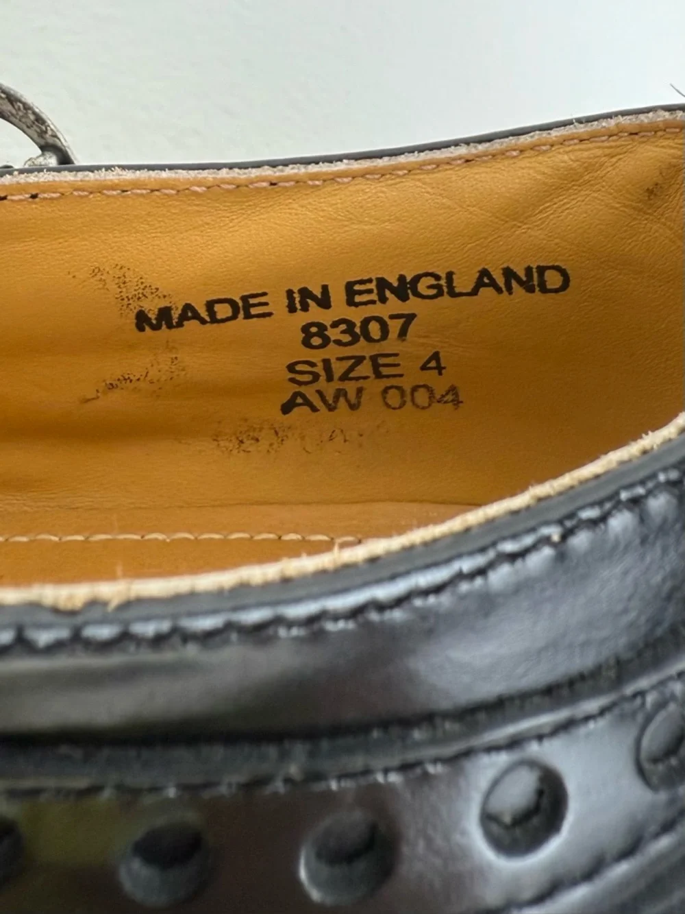 Vintage Dr. Martens England MIE Black White Wingtip Heel Mary Janes Shoes UK 4 - Picture 16 of 16
